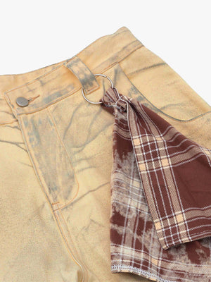 Yellow barrel jeans – scarf ring close-up | XoKool
