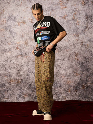 Cheetah Print Barrel Pants - thumbnail 10
