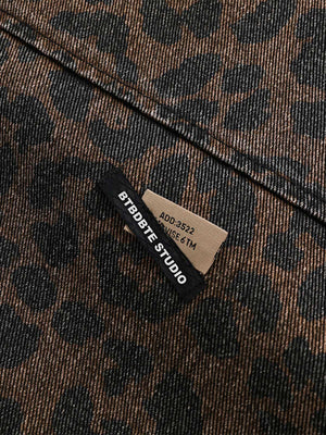 Vintage Washed Cheetah Denim Jacket - thumbnail 12