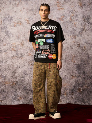 Cheetah Print Barrel Pants - thumbnail 5