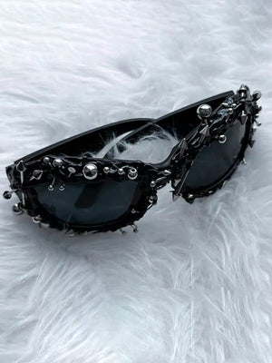 Rivet Punk Style Sunglasses - thumbnail 6