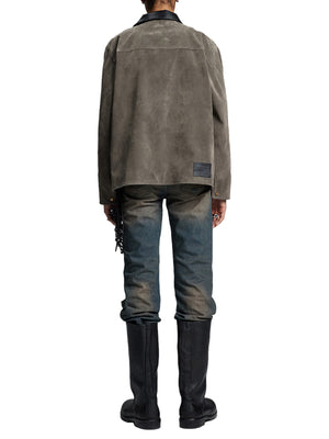 Retro Suede Detroit Motorcycle Jacket - thumbnail 13