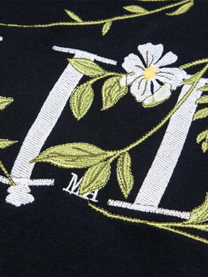 Floral Embroidered Oversized Short Sleeve T-Shirt - thumbnail 13