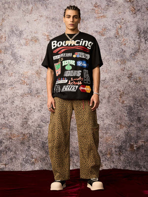 Cheetah Print Barrel Pants - thumbnail 8