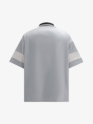 Retro Sports Jersey Polo Shirt - thumbnail 3