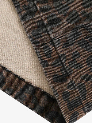 Vintage Washed Cheetah Denim Jacket - thumbnail 14