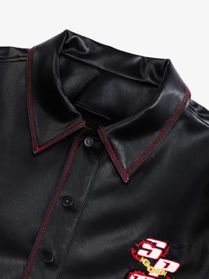 Original Embroidered Leather Shirt - thumbnail 14