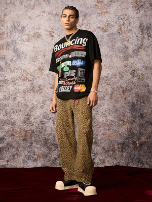 Cheetah Print Barrel Pants - thumbnail 9