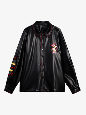 Original Embroidered Leather Shirt - thumbnail 1