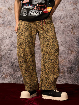 Cheetah Print Barrel Pants - thumbnail 3