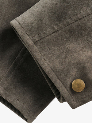 Retro Suede Detroit Motorcycle Jacket - thumbnail 15