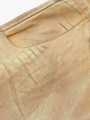 Yellow barrel jeans – pocket close-up | XoKool
