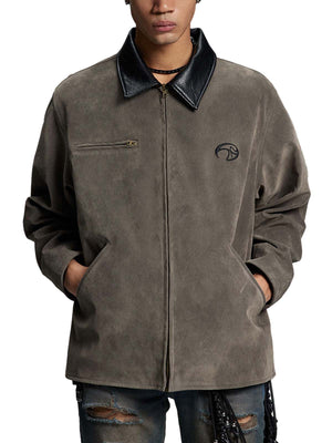 Retro Suede Detroit Motorcycle Jacket - thumbnail 17