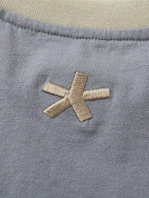 Gestreiftes Raglan T-Shirt – Sternchen-Stickerei auf dem Rücken | XoKool