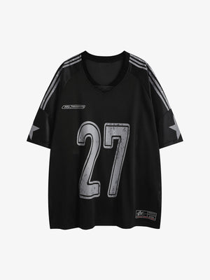 Oversized NO. 27 Sports Jersey T-Shirt - thumbnail 1