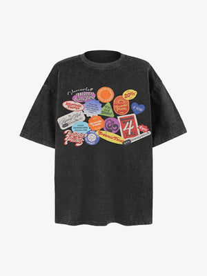 Graffiti Crew Neck T-Shirt - thumbnail 1