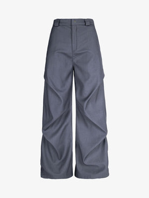 Woven Retro Cleanfit Pleated Drape Pants - thumbnail 1