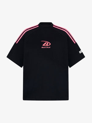 Retro Patchwork Stripe Short Sleeve T-Shirt - thumbnail 1
