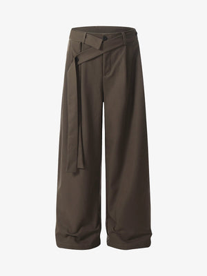 Pleated Belted Machete Track Pants - thumbnail 2