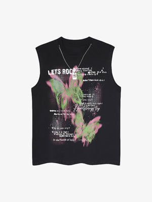 Street Butterfly Graphic Tank Top - thumbnail 1