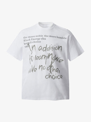 Fun Phantom Letter Print T-shirt - thumbnail 1