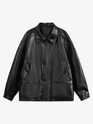 Retro Motorcycle PU Leather Jacket - thumbnail 1