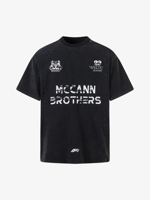 Washed Black Vintage Racing Crest T-Shirt – Washed Black, Vorderansicht | XoKool