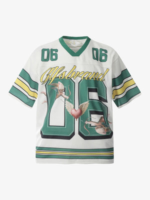 Sports Jersey V-Neck T-Shirt - thumbnail 1