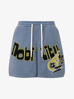 Street Graphic Drawstring Shorts - thumbnail 1