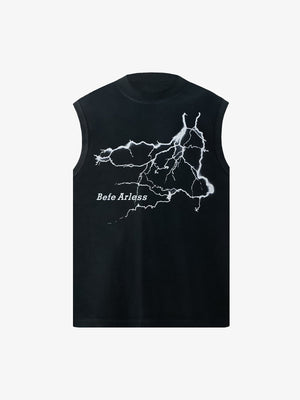 Bold Lightning Graphic Vest - thumbnail 1