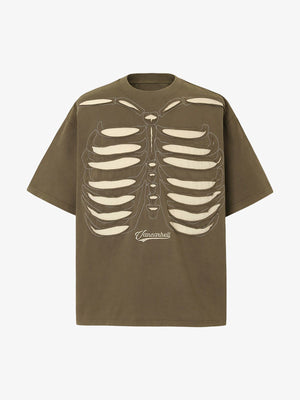 Skeleton Design Print Oversized T-Shirt - thumbnail 1