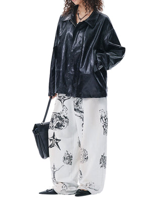 Retro Motorcycle PU Leather Jacket - thumbnail 3