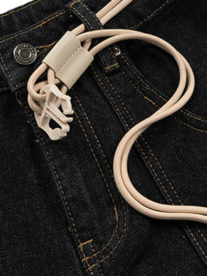 Cleanfit Buckle Belt Baggy Jeans - thumbnail 2