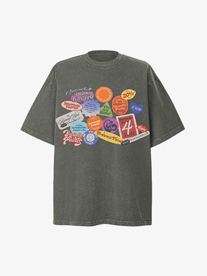 Graffiti Crew Neck T-Shirt - thumbnail 7