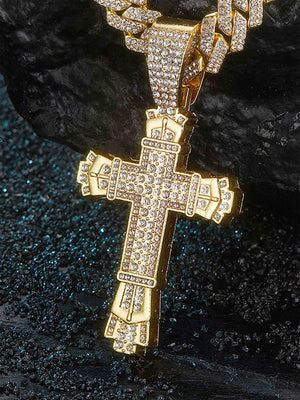 Diamond Cross Necklace - thumbnail 4