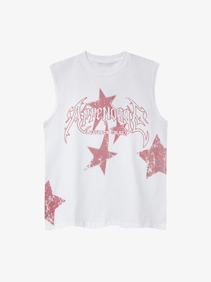 Washed Star Print Vest - thumbnail 2