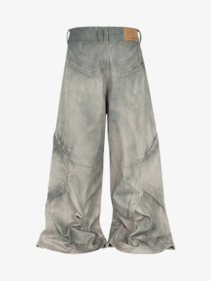 Retro Dirty Dye Baggy Pants - thumbnail 2