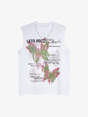 Street Butterfly Graphic Tank Top - thumbnail 2