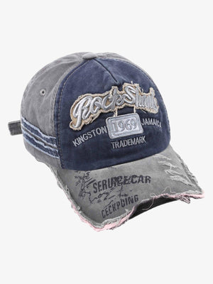 Two-tone cap – Navy/Grey, front 3/4 view | XoKool