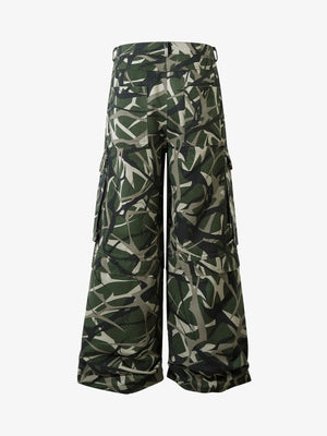 Camouflage Multi-Pocket Cargo Pants - thumbnail 2