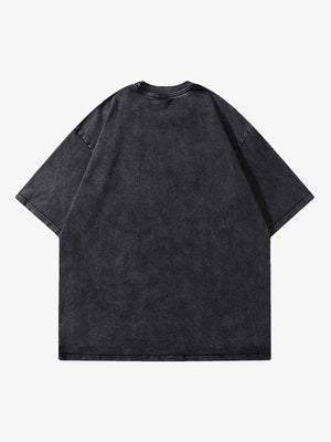 Roaring Panther T-Shirt in Washed Black – Rückansicht | XoKool