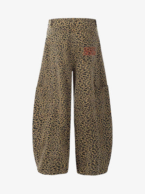 Cheetah Print Barrel Pants - thumbnail 2