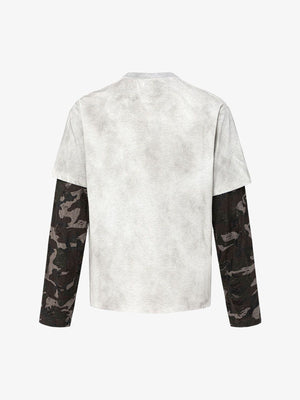 Camo Longsleeve im Layered-Look mit 72-Print – Rückansicht | XoKool