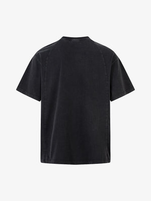 Washed Black Vintage Racing Crest T-Shirt – Rückansicht | XoKool