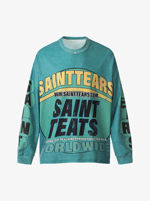 Gesprenkeltes Longsleeve – Petrol, Vorderseite | XoKool