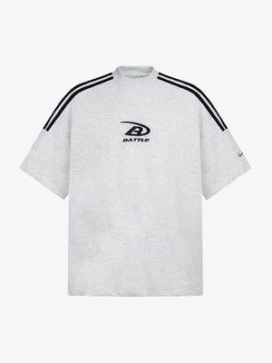 Retro Patchwork Stripe Short Sleeve T-Shirt - thumbnail 3