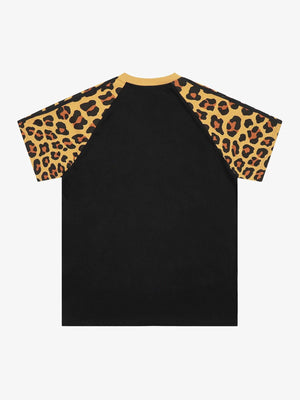 Cheetah Print Raglan Sleeve T-Shirt - thumbnail 2
