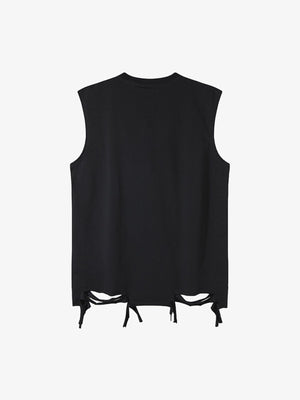 Retro Tattered Print Vest - thumbnail 14