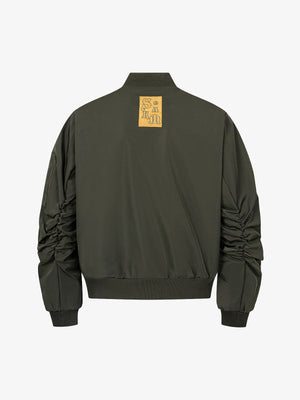 Retro Deconstructed Bomber Jacket - thumbnail 3