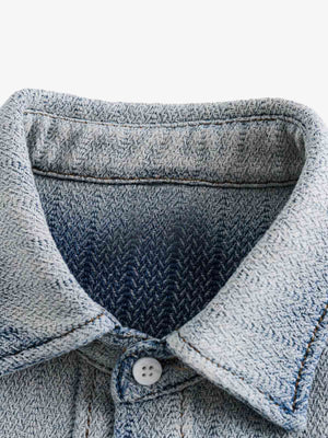 Gradient Denim Short-Sleeve Shirt - thumbnail 3